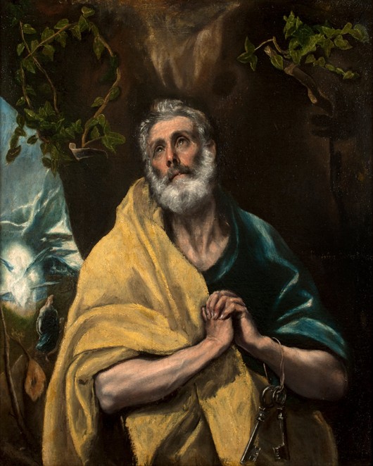 Die Tränen des heiligen Petrus von (eigentl. Dominikos Theotokopulos) Greco, El