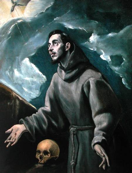 St. Francis Receiving the Stigmata von (eigentl. Dominikos Theotokopulos) Greco, El