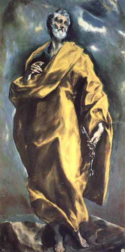 Heiliger Apostel Petrus von (eigentl. Dominikos Theotokopulos) Greco, El