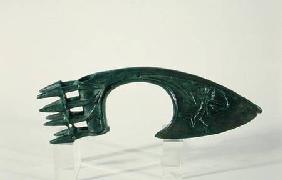 Axe blade depicting an archer, possibly from Lorestan, Iran late 2nd o