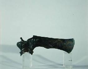 Blade of an axe with a lion depicted in relief, from Lorestan, Iran late 2nd o