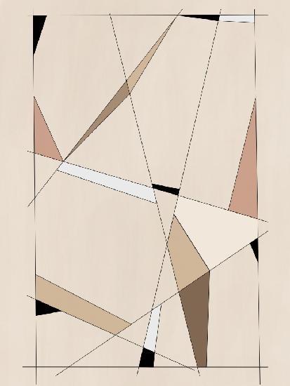 Geometrische Beige-Kunst Nr. 1