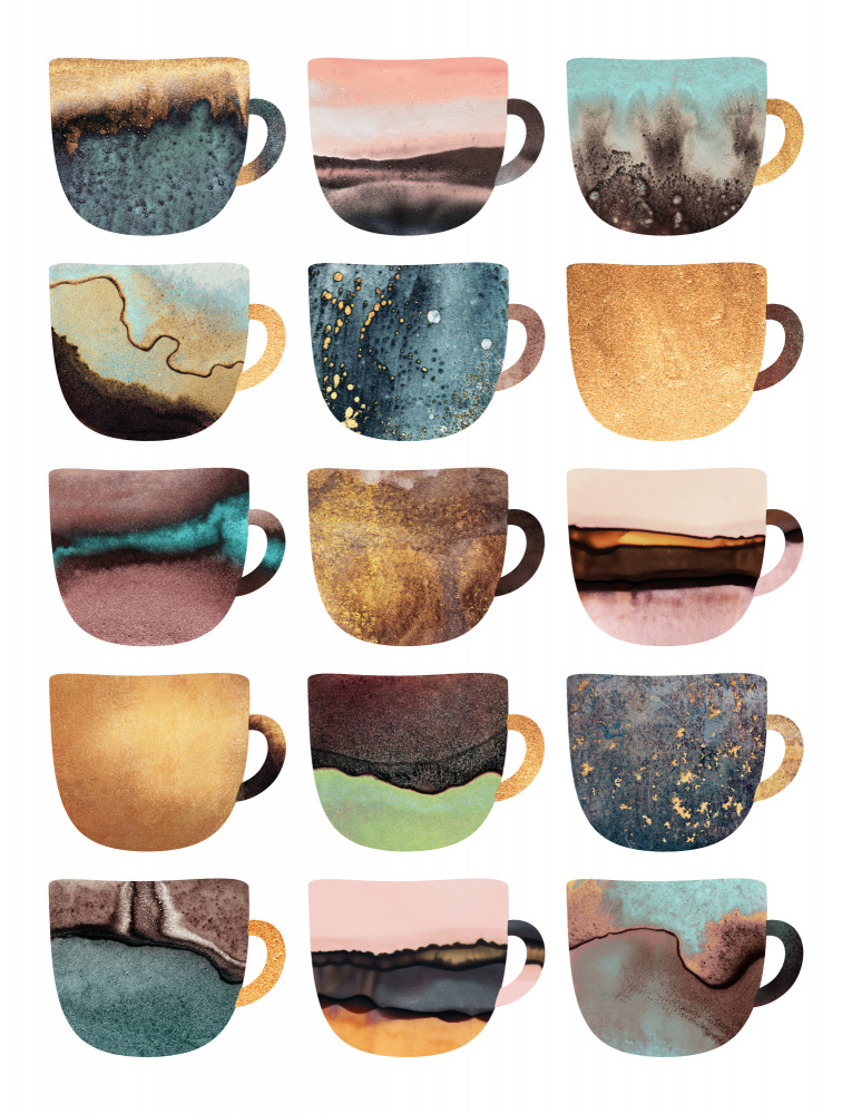Erdige Kaffeetassen von Elisabeth Fredriksson