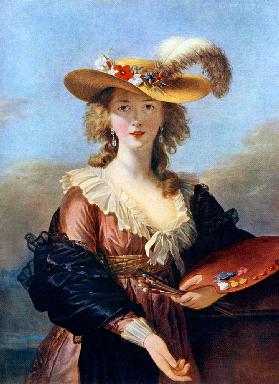 Self Portrait in a Straw Hat 1782