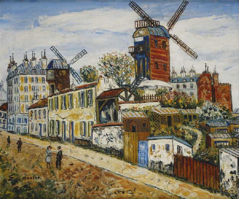 Montmartre, Paris. von Elisée Maclet