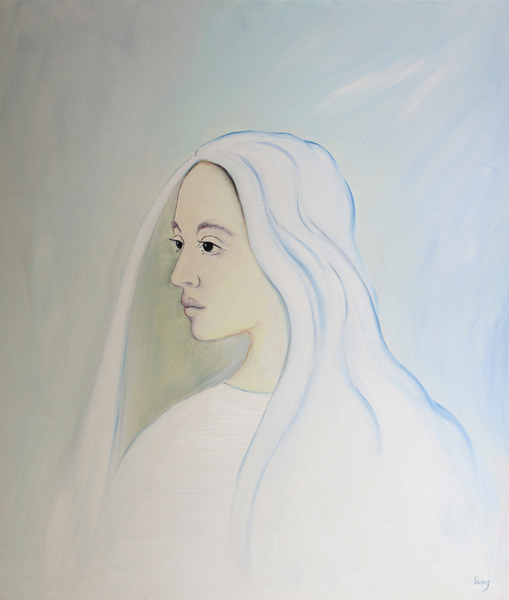 In Heaven the Virgin Mary shares her sons concern for all that happens on earth von Elizabeth  Wang
