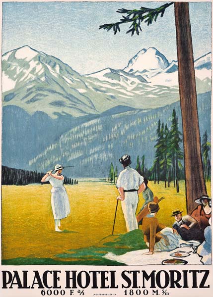 Poster advertising the Palace Hotel at St. Moritz von Emil Cardinaux