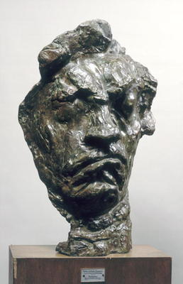 Large Tragic Mask of Ludwig van Beethoven (1770-1827) 1901 (bronze) von Emile-Antoine Bourdelle
