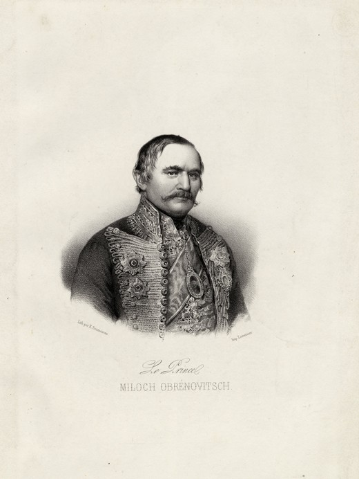Miloš Obrenovic I. (1780-1860), Fürst von Serbien von Emile Desmaisons