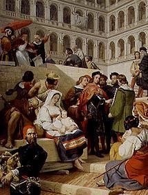 Der Maler Raffael im Vatikan von Emile Jean Horace Vernet