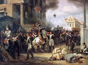 Der Kampf an der Barrikade in Clichy am 30.März 1814