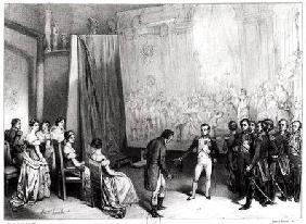 Napoleon I (1769-1821) Visiting the Studio of David (1748-1825), 4th January 1808 c.1838