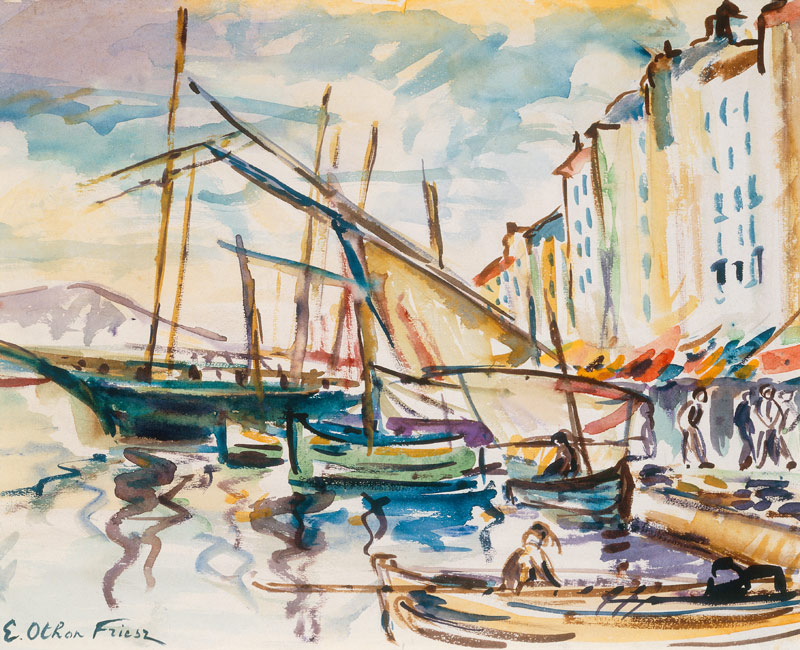 Port de Toulon von Achille Emile Othon Friesz