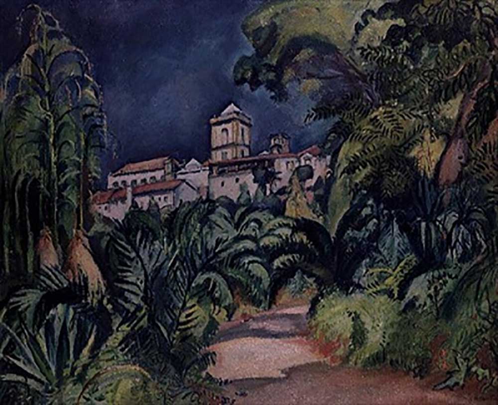 Jardins de lUniversité de Coimbra, Portugal von Achille Emile Othon Friesz
