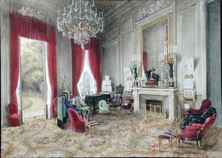 Drawing Room Interior at the Hotel Rainbeaux, Paris von Emma Roberts