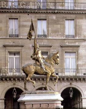 Equestrian statue of Joan of Arc (1412-31) 1874 modif