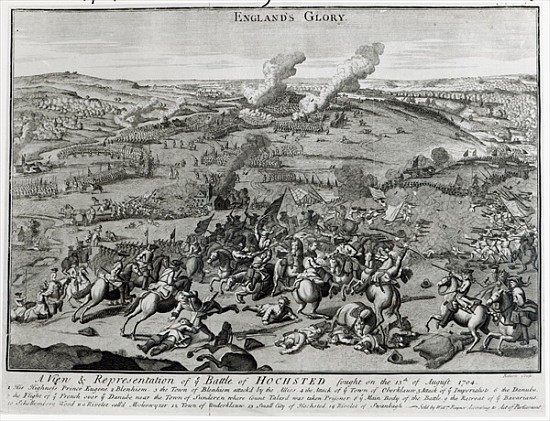 A View and Representation of the Battle of Hochsted, 13th August 1704 von English School