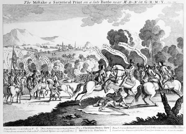 Battle of Minden, 1st August 1759 von English School