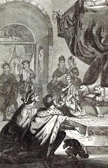 Betrothal of the French Princess to Richard II, illustration from ''Cassell''s Illustrated History o von English School