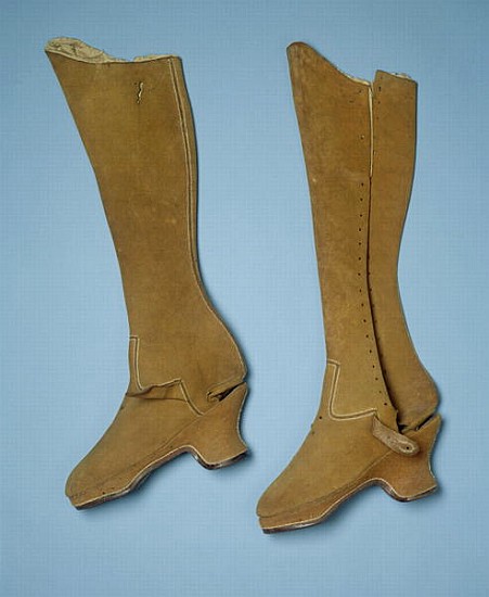 Boots believed to have belonged to Queen Elizabeth I, 16th century von English School