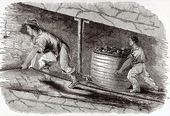 Female Drawer in a Coal-Pit at Little Bolton von English School