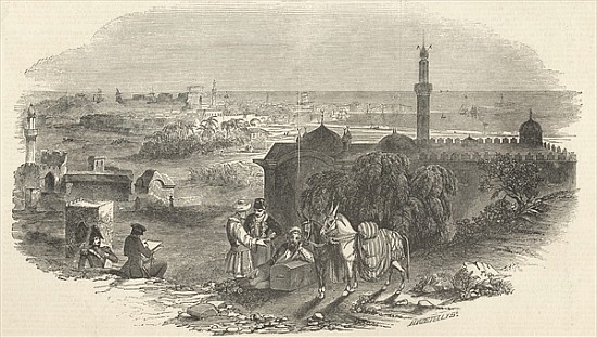 Foreign Corn Ports, Alexandria, from ''The Illustrated London News'', 19th December 1846 von English School