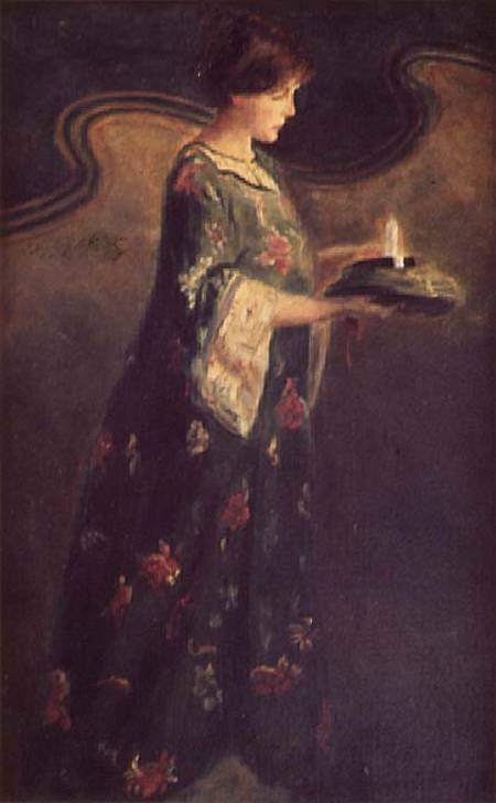Lady with a Candle von English School