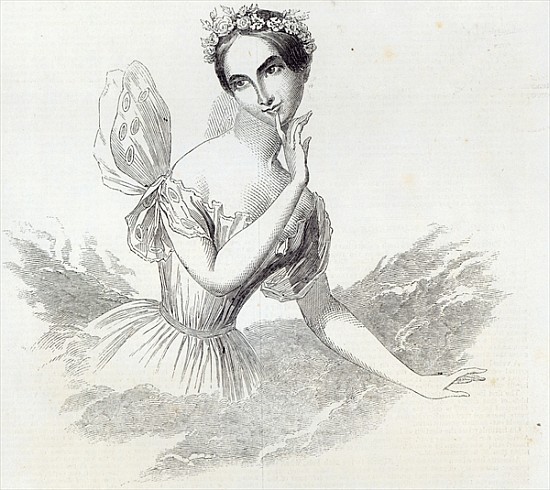 Mdlle Lucile Grahn, from The Illustrated London News, 8th March 1845 von English School