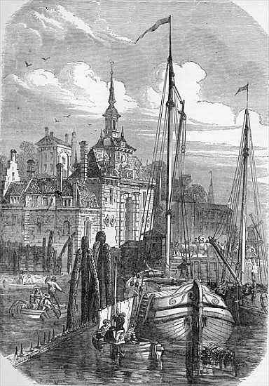 Port of Rotterdam, Holland, from ''The Illustrated London News'' von English School