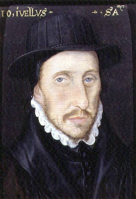 Portrait of John Jewell (1522-71) Fellow of Corpus Christi College, Oxford and Bishop of Salisbury von English School