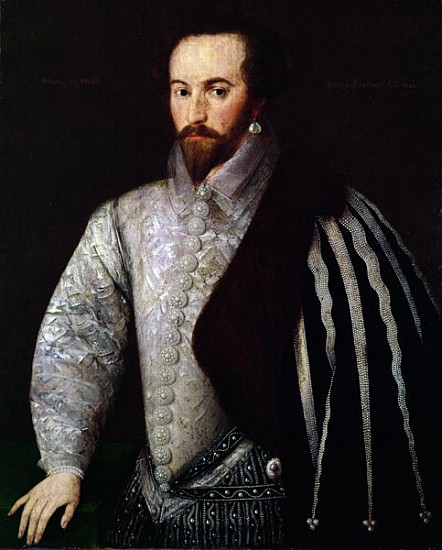 Portrait of Sir Walter Raleigh (1554-1618) 1588 von English School