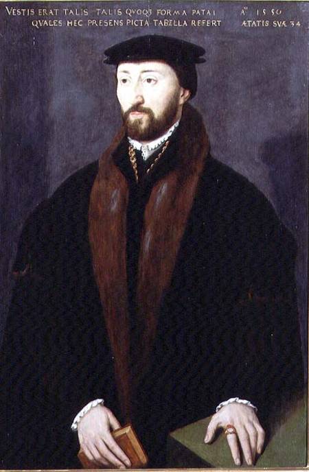 Portrait of Richard Pate (1516-88) benefactor of Corpus Christi College Oxford 1550 von English School