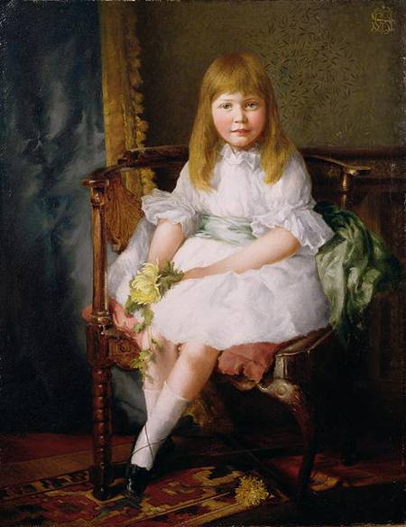 Portrait of a Young Girl von English School