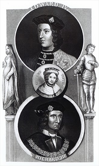 Portraits of Edward IV, Edward V and Richard III von English School