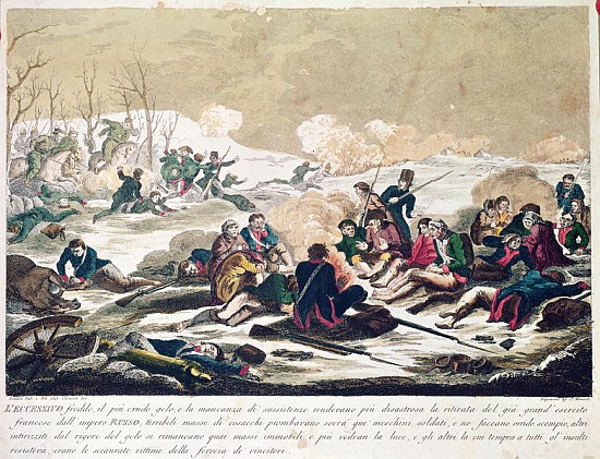 Retreat from Moscow; engraved by J. Hassell von English School