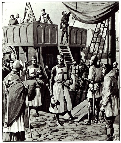 Richard I sets sail for the Holy Land von English School