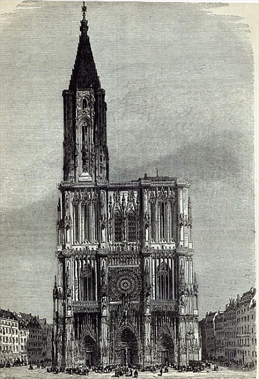 Strasburg Cathedral, from ''The Illustrated London News'' von English School