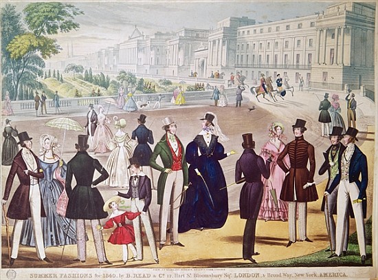 Summer Fashions for 1840 von English School