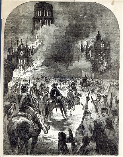 The burning of Old St. Paul''s von English School