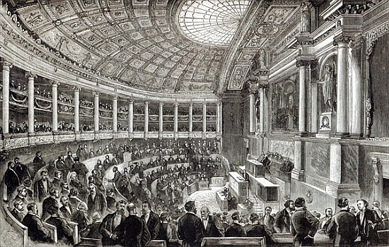The Chamber of Deputies, Paris, from ''Leisure Hour'' von English School