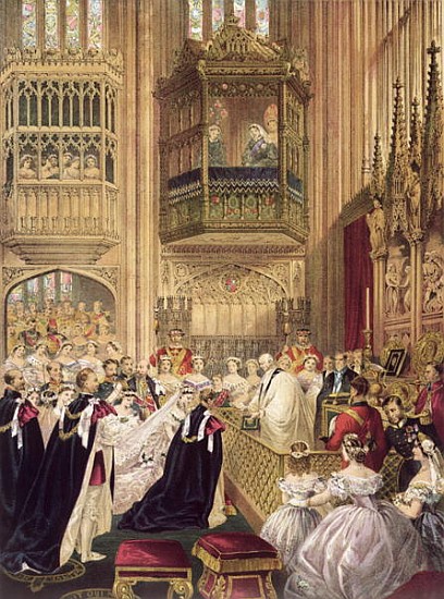 The Marriage of Edward VII (1841-1910) Prince of Wales to Princess Alexandra (1844-1925) of Denmark, von English School