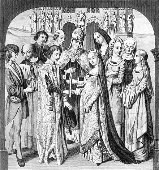 The Marriage of Henry VI and Margaret of Anjou; engraved by Freeman von English School