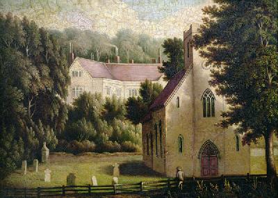 Chawton House and Church 1809