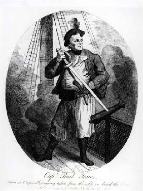 Captain Paul Jones (1747-1792) from an original drawing taken from life on board the Seraphis 1779