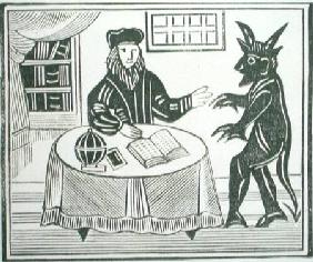 Dr. Faustus in Counsel with the Devil 1648 from