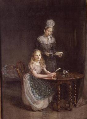 The Governess c.1860  on