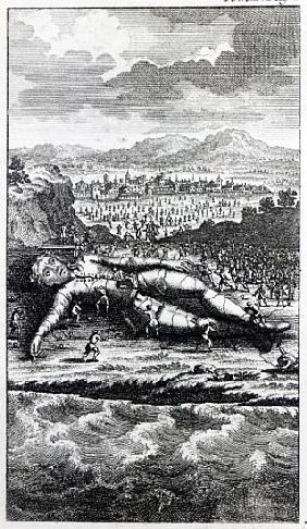 Gulliver captured the Lilliputians, illustration from ''Gulliver''s Travels''Jonathan Swift