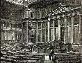 Interior of Houses of Parliament, Vienna, from ''Leisure Hour''