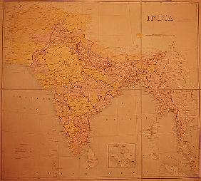 Map of India, published under the direction of Colonel H.R. Thuillier, R.E., Surveyor General of Ind