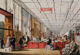 Minerals: Gallery displaying rocks and crystals at the Great Exhibition in 1851, from ''Dickinson''s